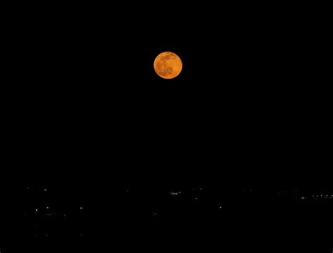 Orange Full Moon Over Canandaigua Lake Photograph By Stephen Kalbach