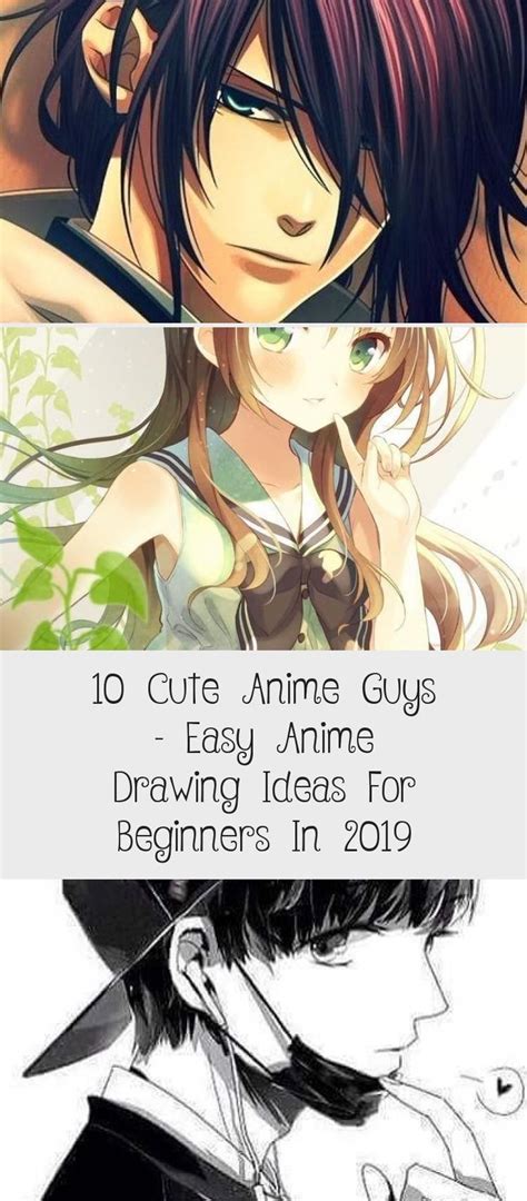 10 Cute Anime Guys Easy Anime Drawing Ideas For Beginners In 2019