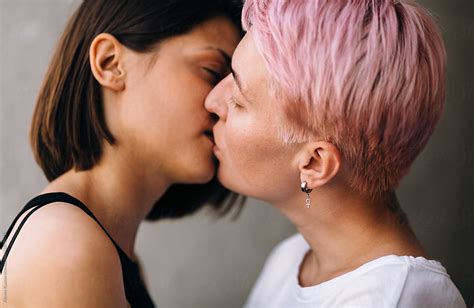 Kissing Lesbians By Stocksy Contributor Alexey Kuzma Stocksy