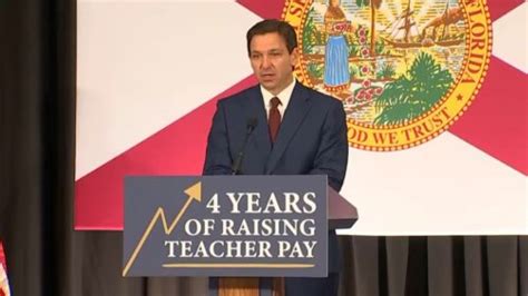 Florida Gov Desantis Signs ‘teachers Bill Of Rights Teacher Pay
