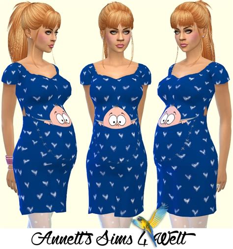 Sims 4 Ccs The Best Maternity Dress By Annett85