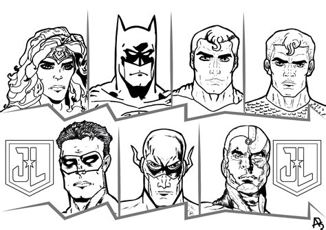 All the popular super heroes from your favorite cartoon met on the pages of the justice league coloring pages. Justice League Coloring Pages - Learny Kids