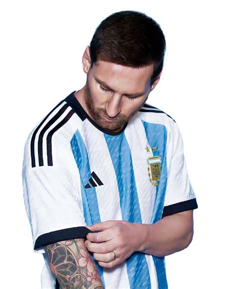 Messi Wearing Argentina Jersey Ongpng