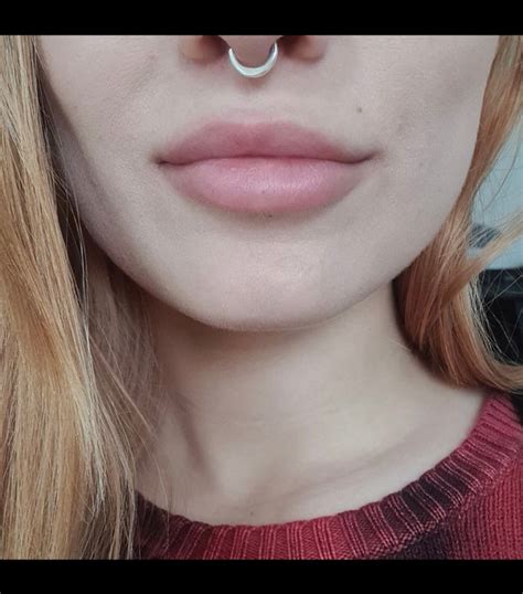 Silver Septum Piercing Minimal Silver Thin Nose Ring Flat Etsy