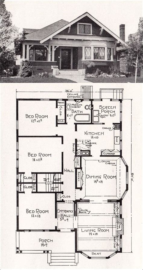 Bungalow House Plan California Craftsman 1918 Home Plan By E W