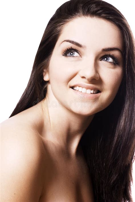 smiling naked woman stock image image of eyes naked 21698735