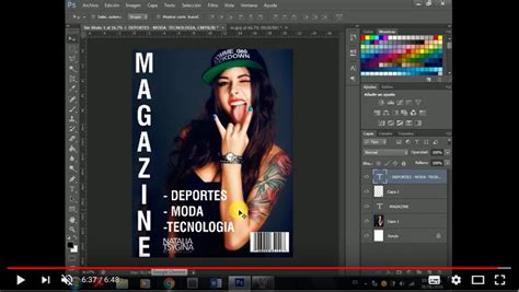 Como Crear Una Portada De Revista En Photoshop Cs Parte Youtube My