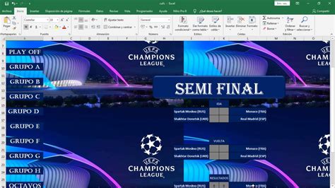 The official uefa champions league fixtures and results list. Uefa champions league Fixture 2017-2018 en Excel - YouTube