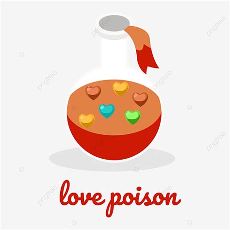 Poisonous Vector Png Images Orange Love Poison Valentine Day Love