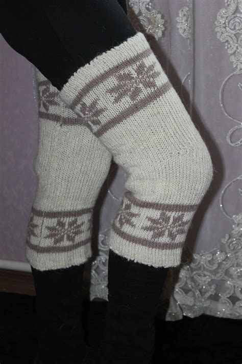 Wool Leg Warmers Unisex Therapeutic Knee Warmers Pure Sheep Etsy
