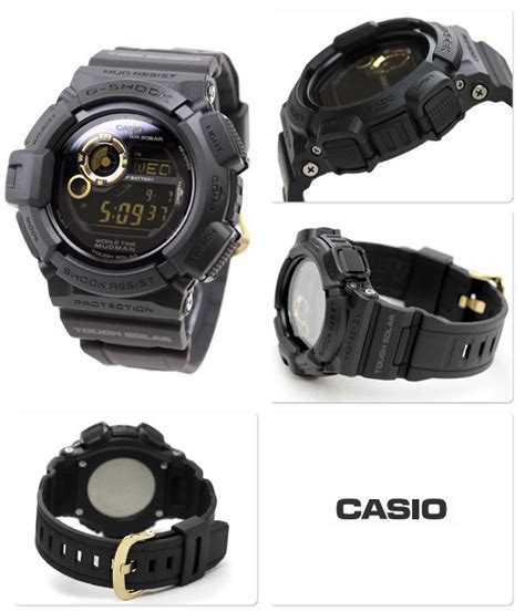 Wide hour and minute hands and large arabic numeral hour markers provide easier reading under harsh conditions. BUY Casio G-SHOCK MUDMAN Master of G Black Motif Watch G ...
