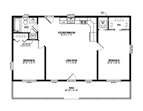 One Story Cabin Floor Plans Floorplansclick