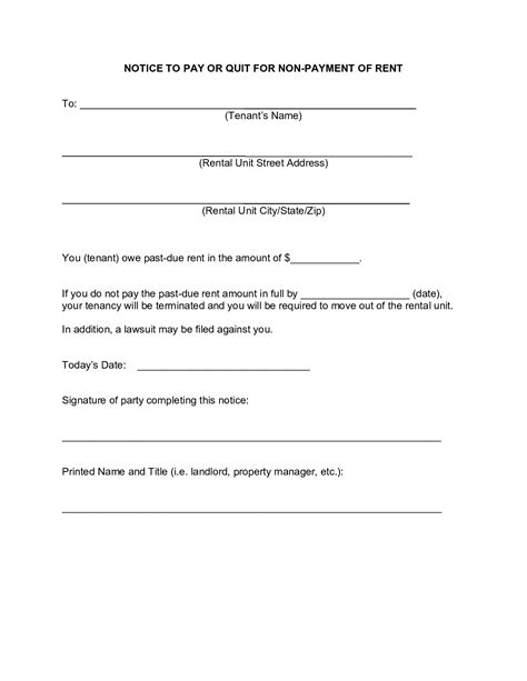 Free Montana Eviction Notice Form Notice To Vacate Pdf