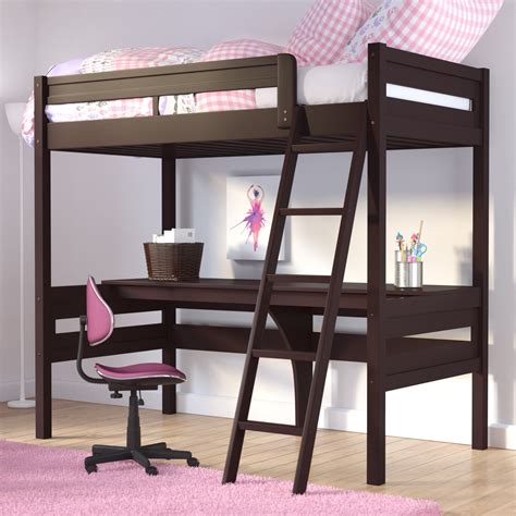 Alfred Twin Loft Bed With Desk And Reviews Joss And Main