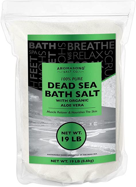 Dead Sea Salt With Organic Aloe Vera Spa Bath Salts 19 Lbs Fine Grain