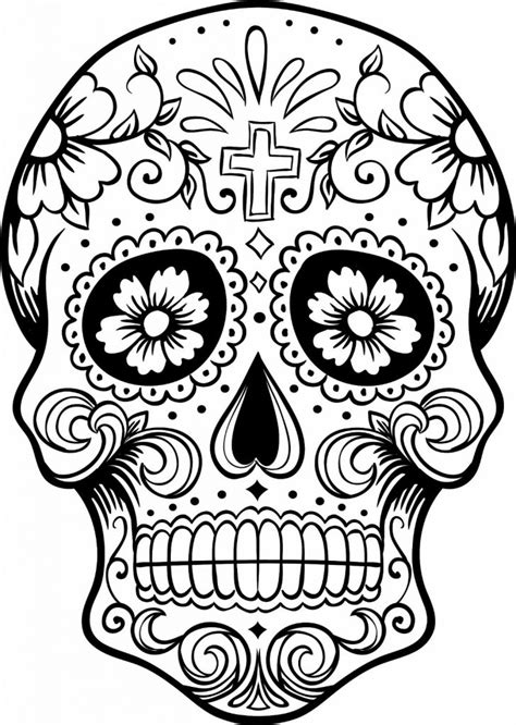 printable day   dead coloring pages  coloring pages  kids