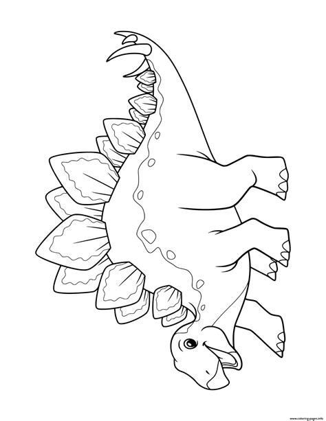 Stegosaurus Printable Coloring Pages