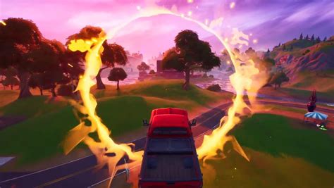 Fortnite How And Where To Jump Through The Flaming Ring At Salty Springs