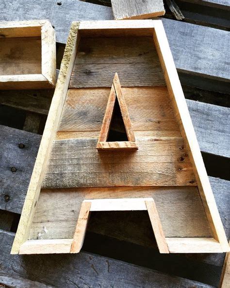 Pallet Letter Rustic Letter Reclaimed Wood Marquee Letters A Z 16