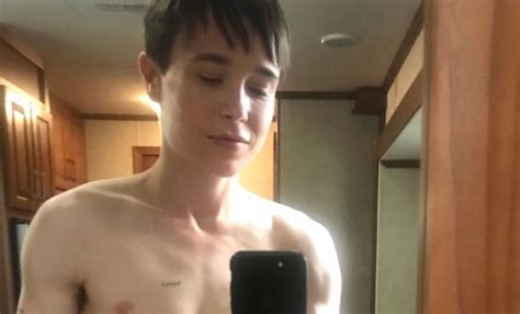 Elliot Page Shares New Shirtless Selfie To Kick Off The Weekend Tgif