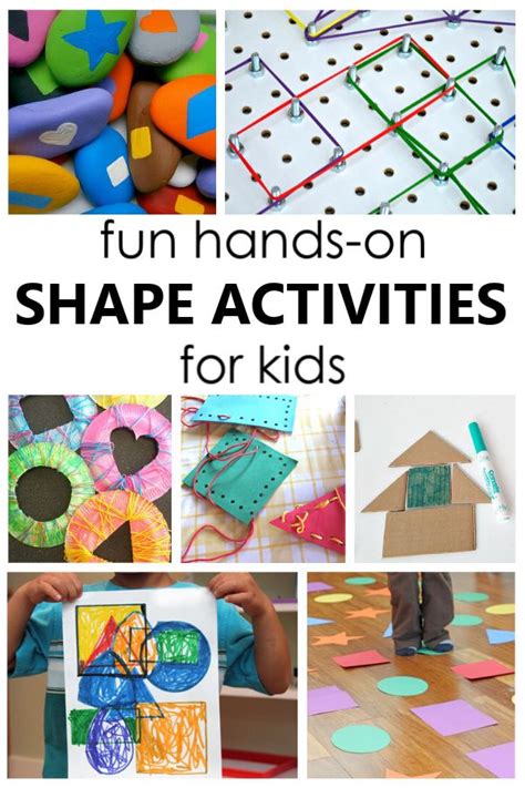 17 Creative Shape Activities For Preschool And Kindergarten Shape Activities Preschool Shapes