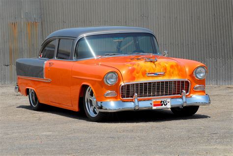 Beautiful 55 Chevy With Custom K And N Paintjob Cars American
