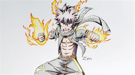 Comment Dessiner Natsu De Fairy Tail Speed Drawing Youtube