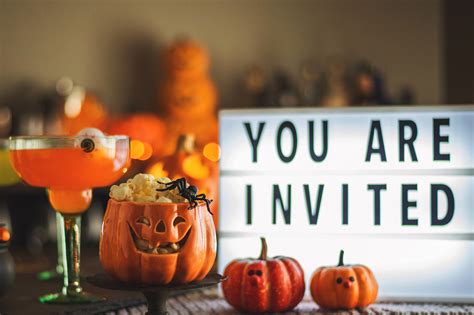 Halloween Potluck Invitation