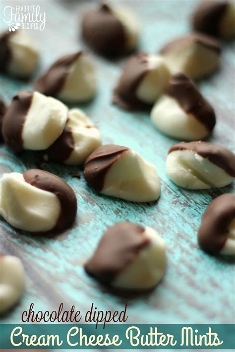 These Chocolate Dipped Cream Cheese Butter Mints Are The Perfect After Dinner Mint They Are