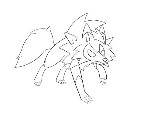 Maybe you would like to learn more about one of these? Lycanroc Coloring Pages Picture - Coloring Langkung
