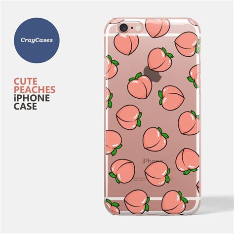 Cute Peaches Iphone Case Peaches Iphone 7 Case Iphone 11 Etsy