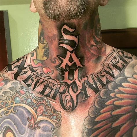 Mens Chest And Neck Tattoo Designs Best Tattoo Ideas