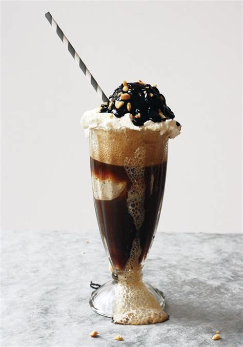 Guinness Float With Coffee Ice Cream Whipped Cream Salty Peanuts And