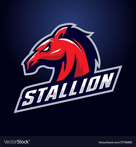 Stallion Mascot Logo