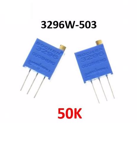 Jual Vr 3296 50k Ohm 503 Potensiometer Multiturn Variable Resistor