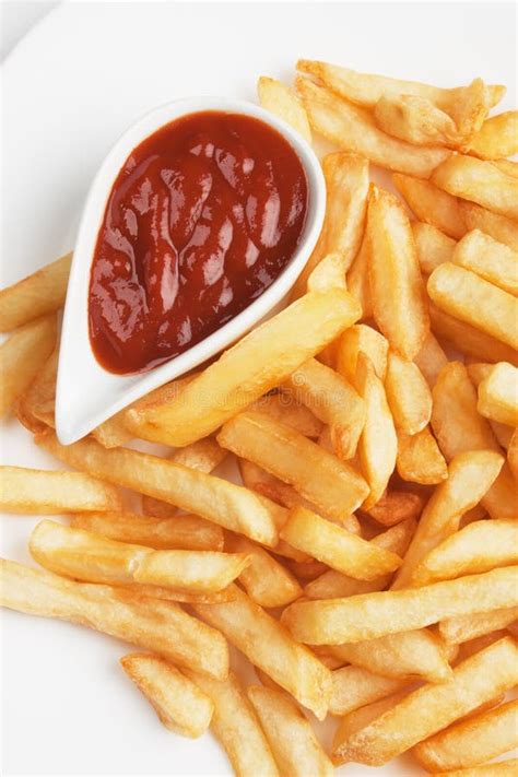 French Fries With Ketchup Stock Photo Image Of Vertical 31132688