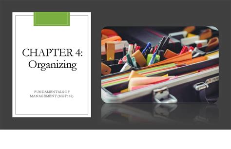 Chapter 4 Organizing Mgt 162 Fundamental Of Management Uitm