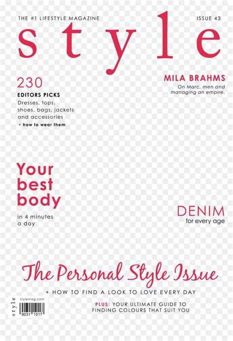 Magazine Cover Template Photoshop Free Download