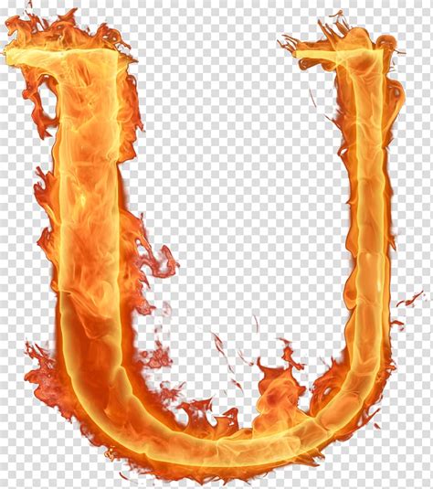 Letter U With Flame Illustration Fire Letter Alphabet Flame Flame