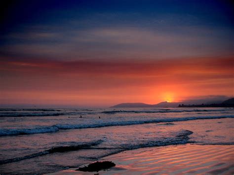 Pismo Beach Sunset Sunset In Pismo Beach In California Steve Hardy