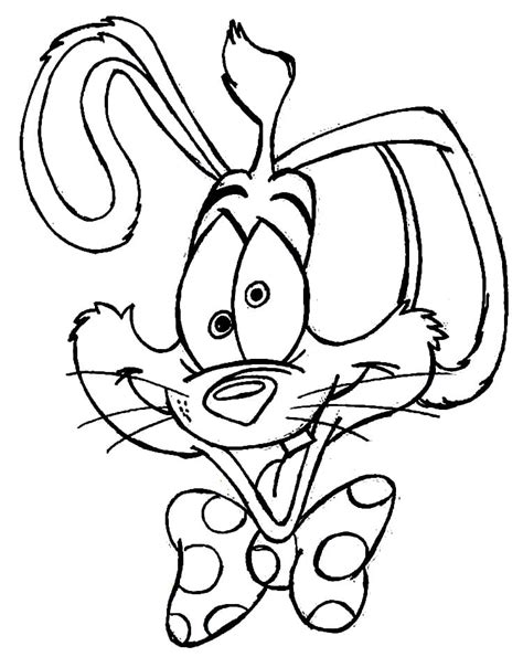 Roger Rabbit Laughing Coloring Page Free Printable Coloring Pages For