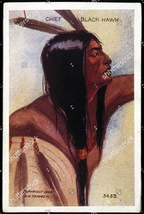 Black Hawk Chief Sauk Tribe Series Editorial Stock Photo Stock Image