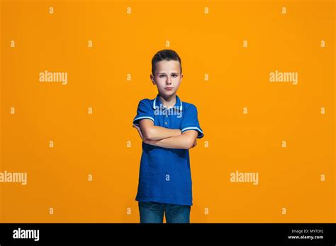 Young Serious Thoughtful Teen Boy Doubt Concept Stock Photo Alamy