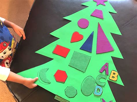 Preschool Christmas Activities Shape Tree