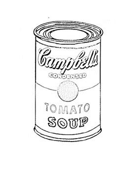Soup Can Coloring Page