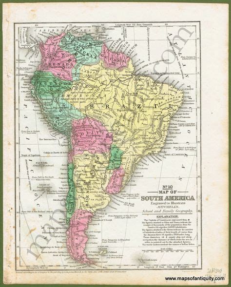 Antique Maps Of South American Countries