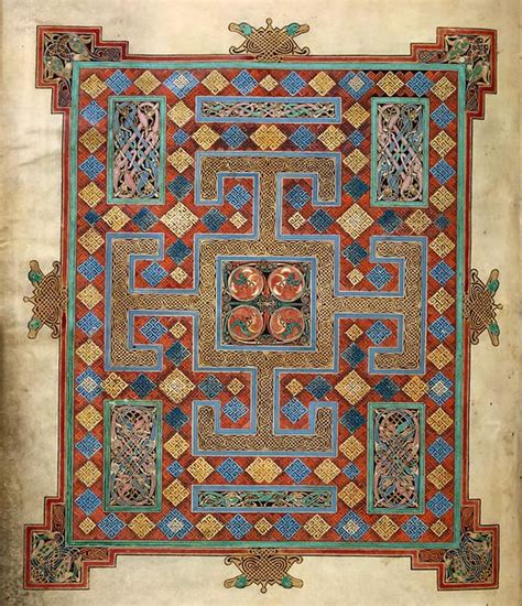 Lindisfarne Gospels -- St. Luke Carpet Page | Carpet page ...