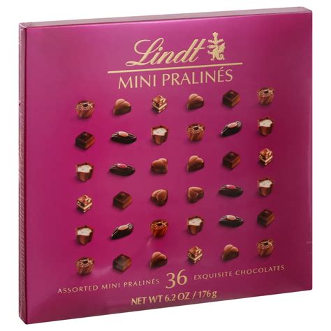 Lindt Mini Pralines Assorted Chocolate Pralines T Box 62 Oz