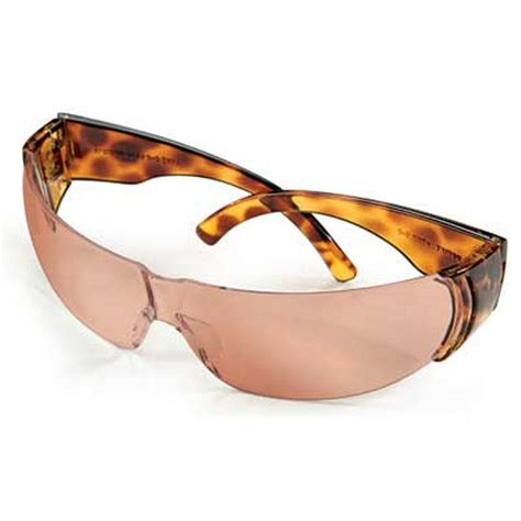 Howard Leight W300 Womens Safety Glasses Tortoise Shell Frame Dusty Rose Lens
