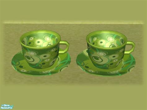 The Sims Resource 50s Retro Kitchen Cups Green Retro